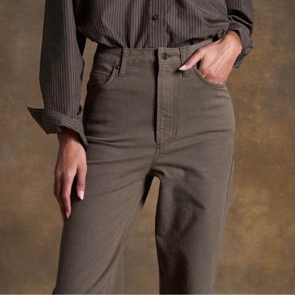 Rowan Merilee 5 Pocket Canvas Pant in Brown size 28 - Picture 3 of 10